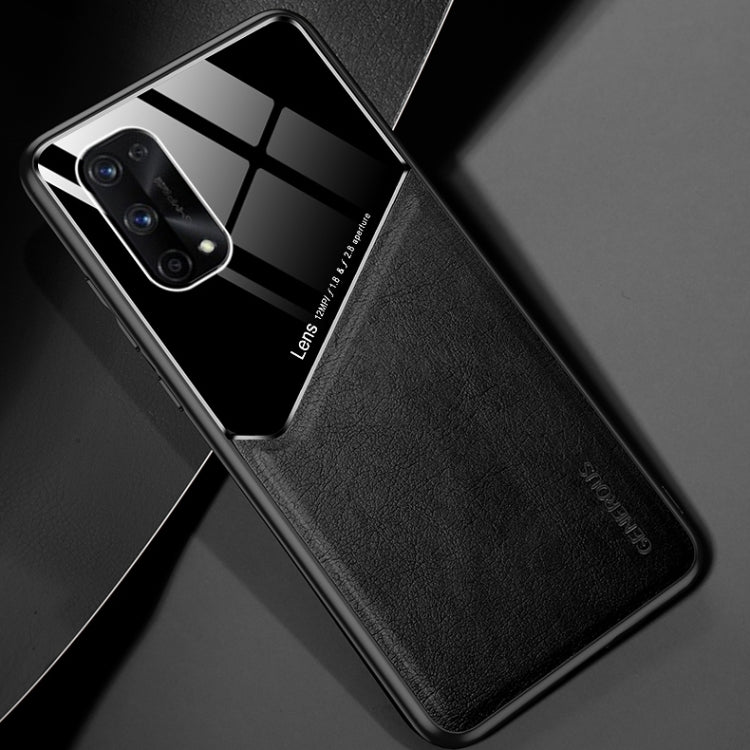 For OPPO Realme 7 Pro All-inclusive Leather + Organic Glass Protective Case with Metal Iron Sheet