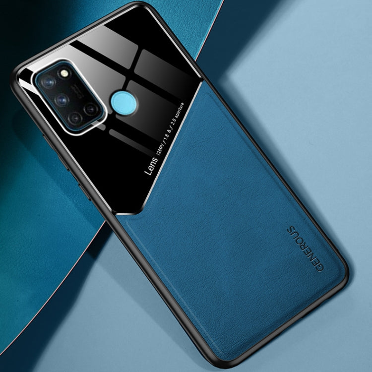 For OPPO Realme 7i / C17 All-inclusive Leather + Organic Glass Protective Case with Metal Iron Sheet