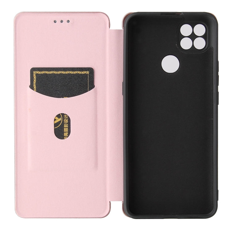 For Motorola Moto G9 Power Carbon Fiber Texture Horizontal Flip TPU + PC + PU Leather Case with Card Slot