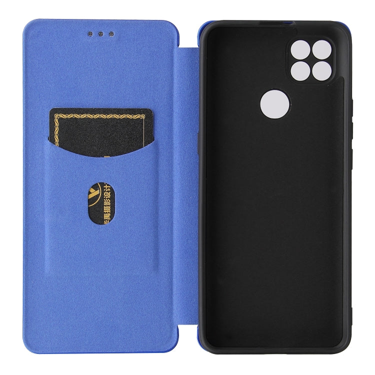 For Motorola Moto G9 Power Carbon Fiber Texture Horizontal Flip TPU + PC + PU Leather Case with Card Slot