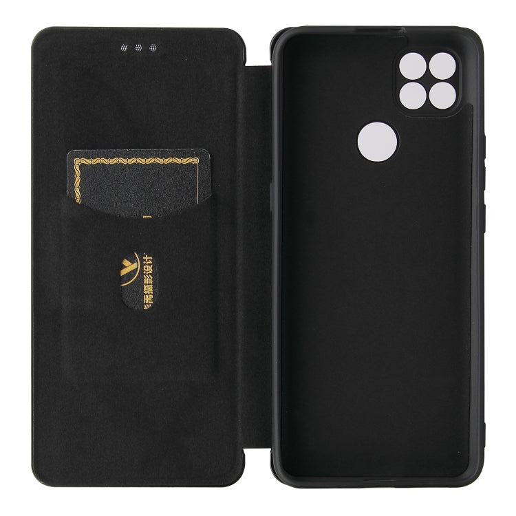 For Motorola Moto G9 Power Carbon Fiber Texture Horizontal Flip TPU + PC + PU Leather Case with Card Slot