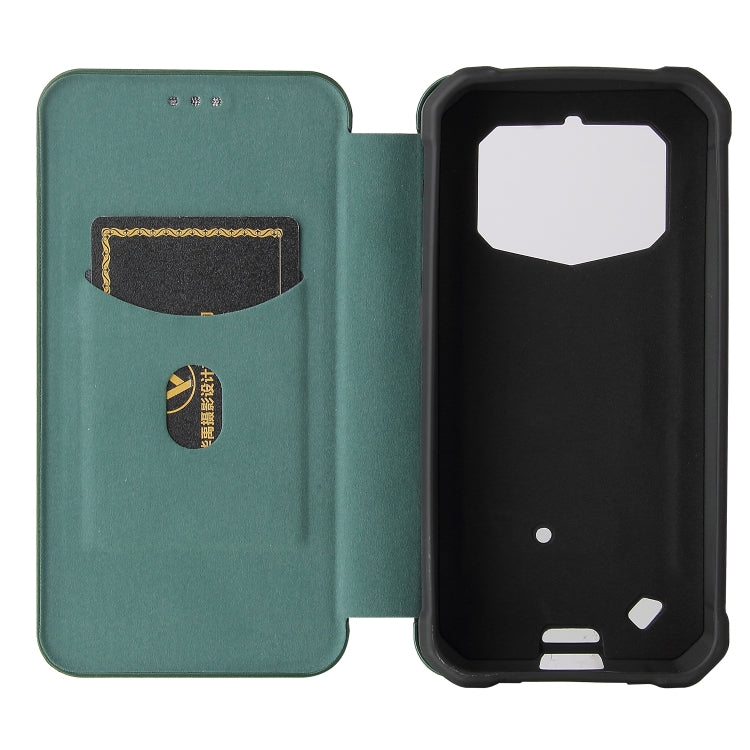 For Oukitel WP5 / WP5 Pro Carbon Fiber Texture Horizontal Flip TPU + PC + PU Leather Case with Card Slot
