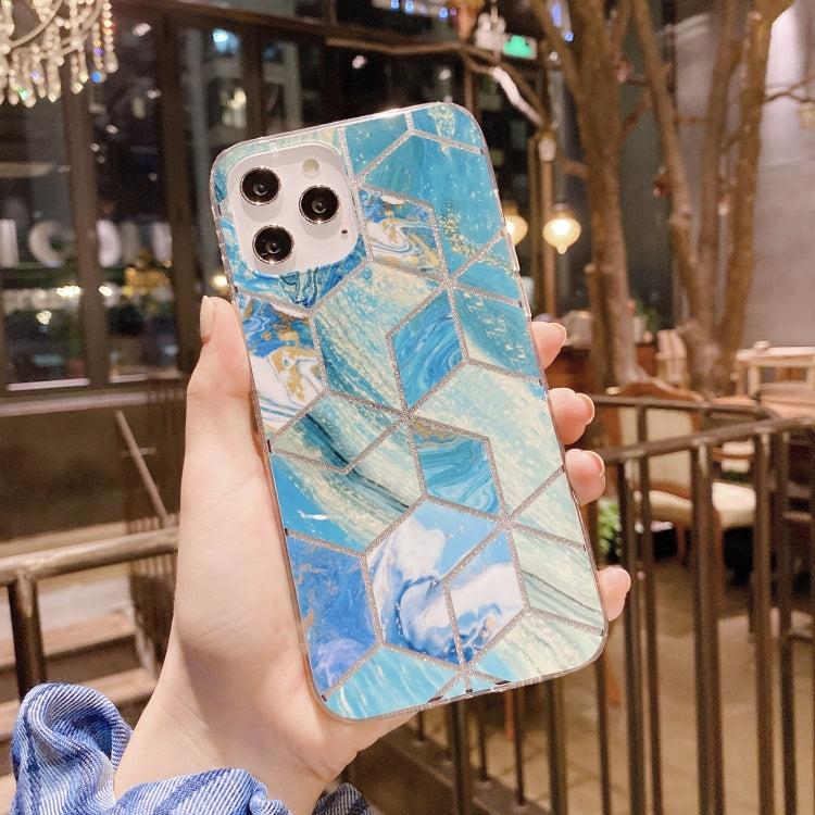 For iPhone 11 Pro Max IMD Marble Pattern Shockproof TPU Protective Case