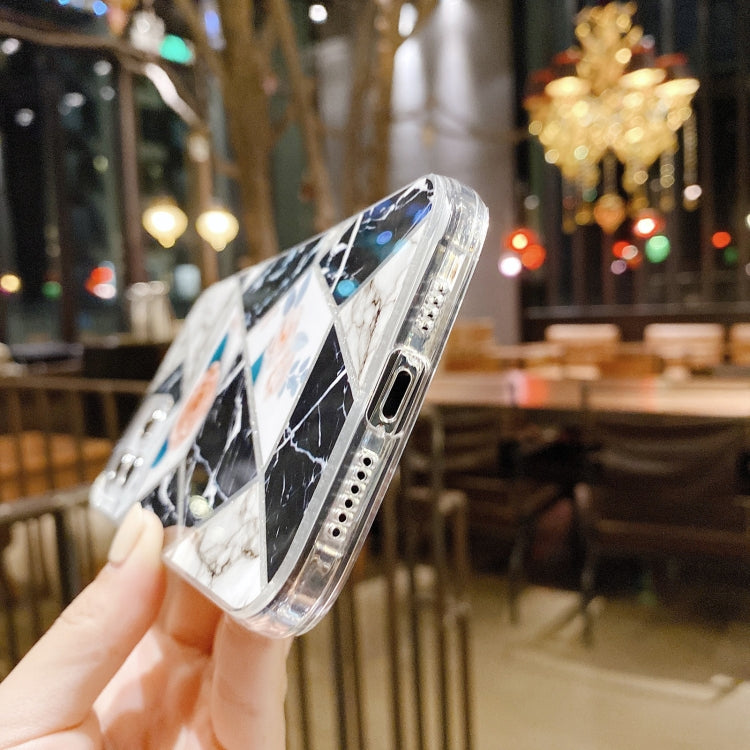 For iPhone 12 mini IMD Marble Pattern Shockproof TPU Protective Case