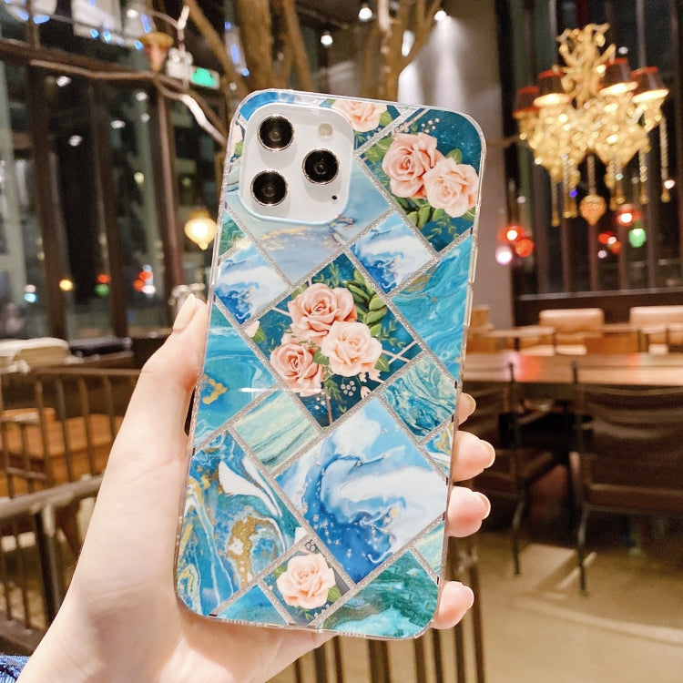 For iPhone 12 mini IMD Marble Pattern Shockproof TPU Protective Case
