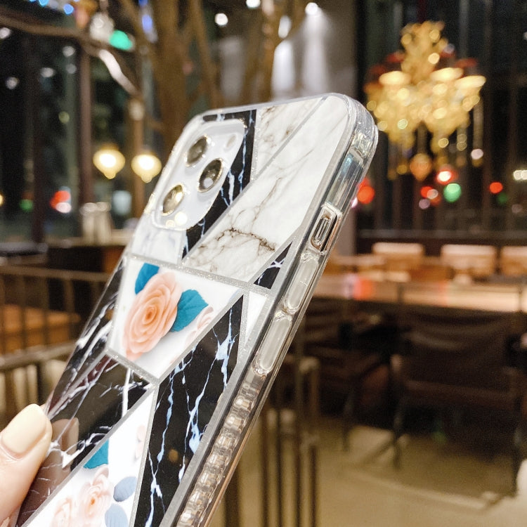For iPhone 12 mini IMD Marble Pattern Shockproof TPU Protective Case