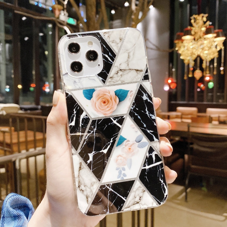 For iPhone 12 Pro Max IMD Marble Pattern Shockproof TPU Protective Case