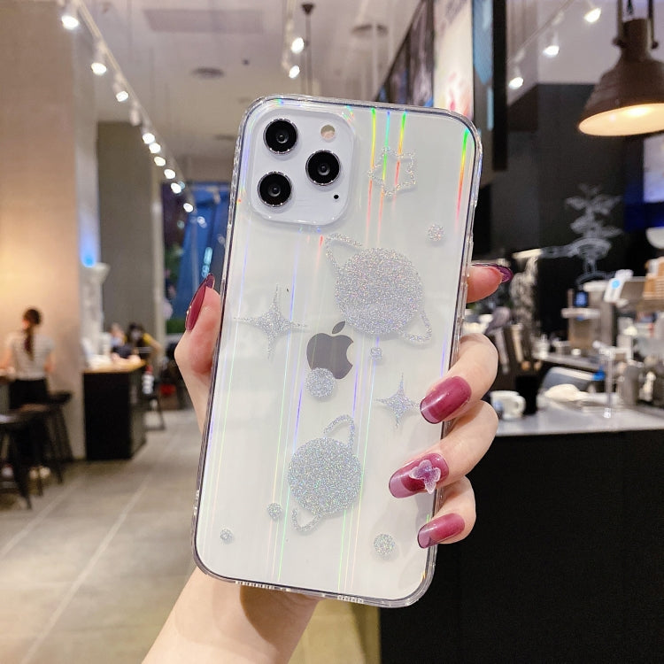 For iPhone 11 Pro Max IMD Aurora Starry Sky Pattern Shockproof TPU Protective Case