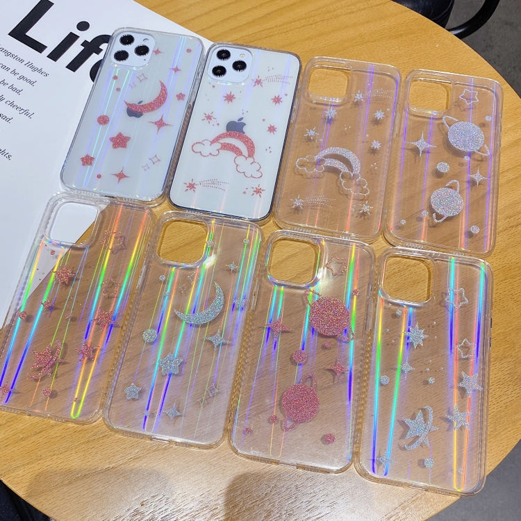 For iPhone 12 mini IMD Aurora Starry Sky Pattern Shockproof TPU Protective Case