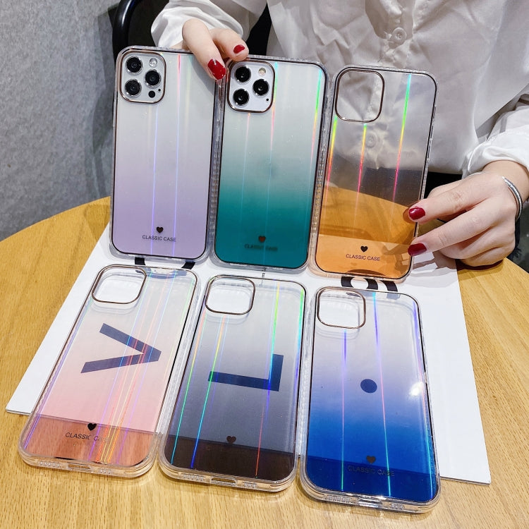 For iPhone 11 Pro IMD Gradient Aurora Pattern Shockproof TPU Protective Case
