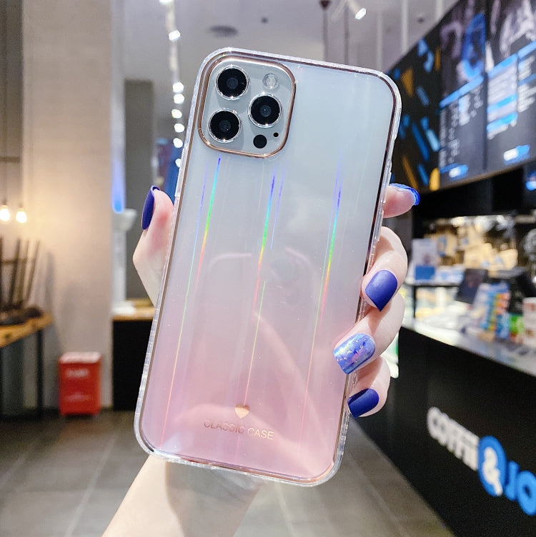 For iPhone 12 mini IMD Gradient Aurora Pattern Shockproof TPU Protective Case