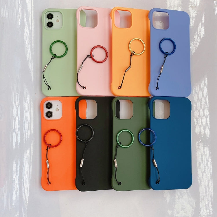 For iPhone 11 Skin Feeling Protective Case with Lanyard