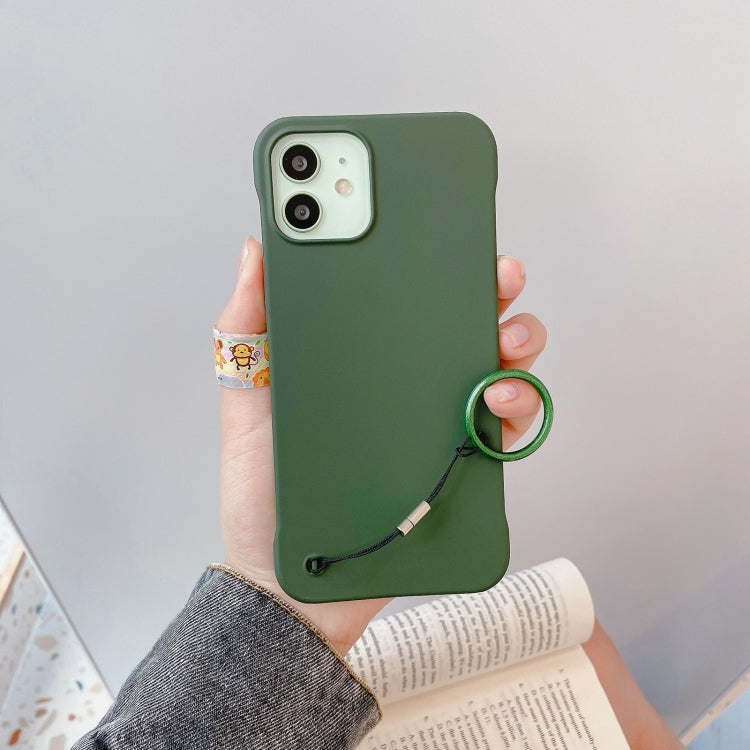 For iPhone 12 / 12 Pro Skin Feeling Protective Case with Lanyard