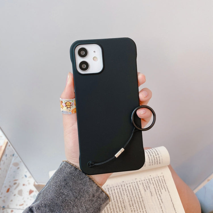 For iPhone 12 / 12 Pro Skin Feeling Protective Case with Lanyard