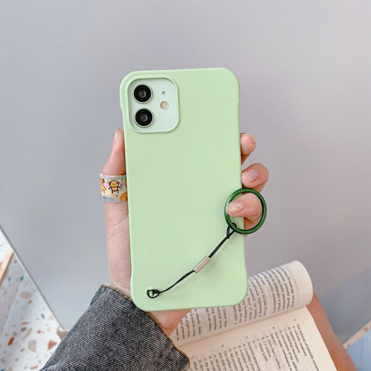 For iPhone 12 mini Skin Feeling Protective Case with Lanyard