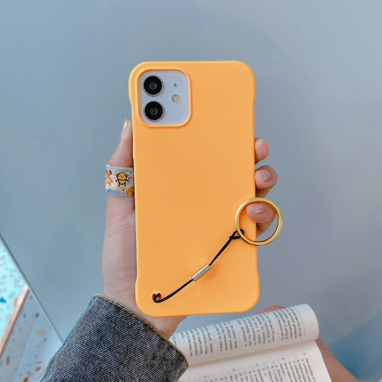For iPhone 12 Pro Max Skin Feeling Protective Case with Lanyard