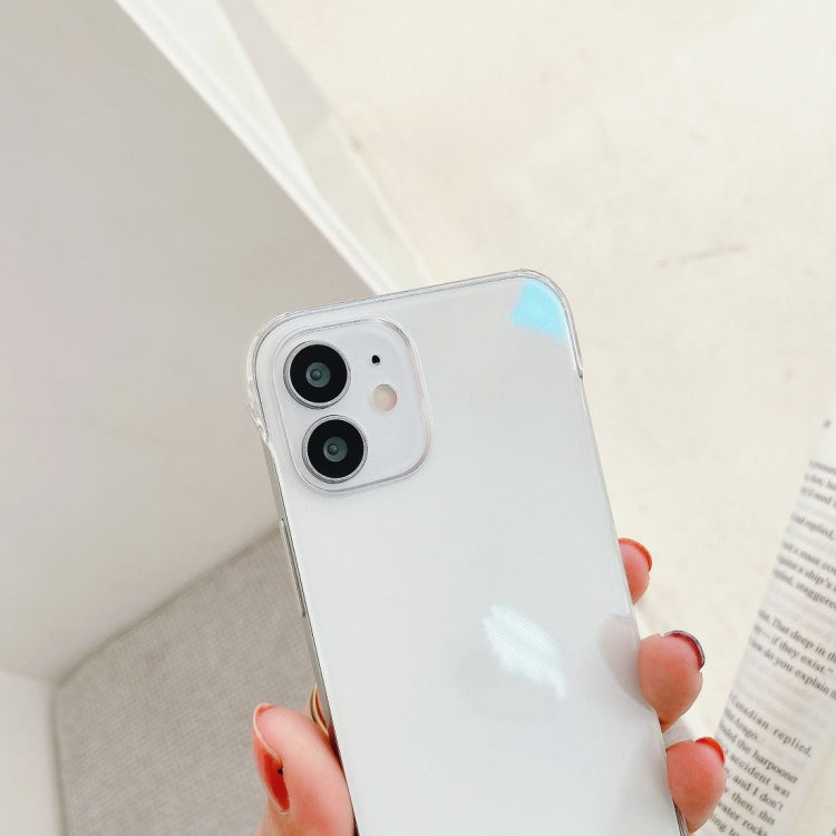 For iPhone 12 mini Non-frame Four-corner Shockproof PC Case with Finger Ring Strap