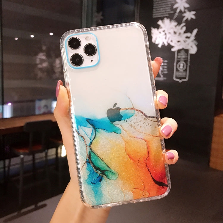 For iPhone 11 IMD Dreamy Watercolor Pattern Shockproof TPU Protective Case