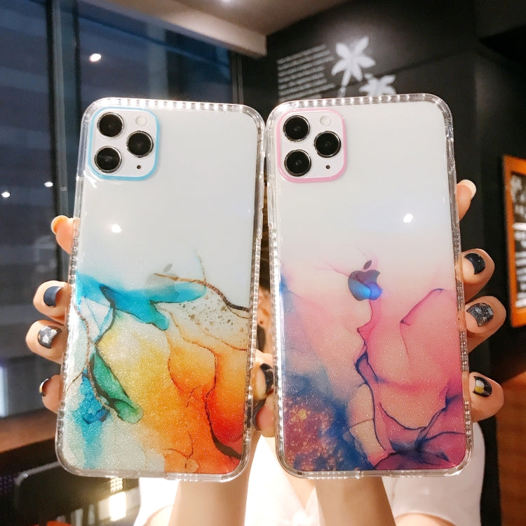 For iPhone 11 IMD Dreamy Watercolor Pattern Shockproof TPU Protective Case