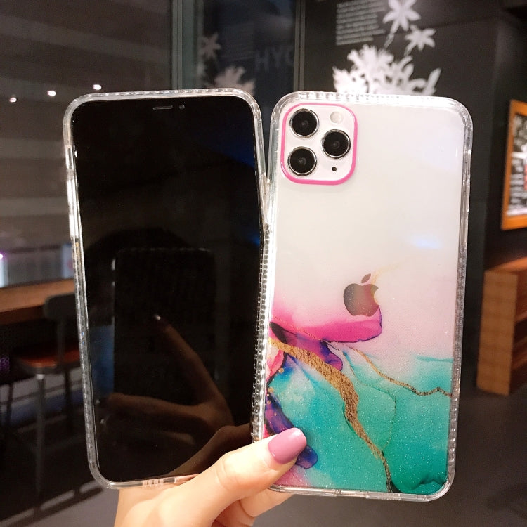 For iPhone 11 Pro Max IMD Dreamy Watercolor Pattern Shockproof TPU Protective Case