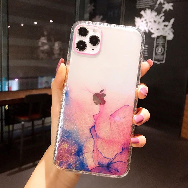 For iPhone 12 mini IMD Dreamy Watercolor Pattern Shockproof TPU Protective Case