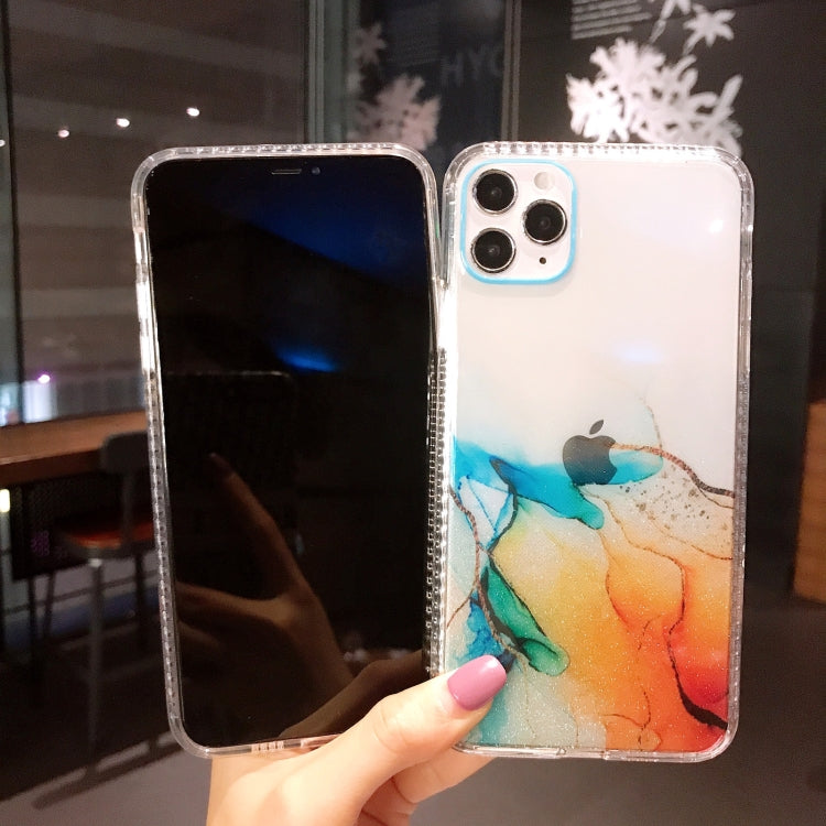 For iPhone 12 mini IMD Dreamy Watercolor Pattern Shockproof TPU Protective Case