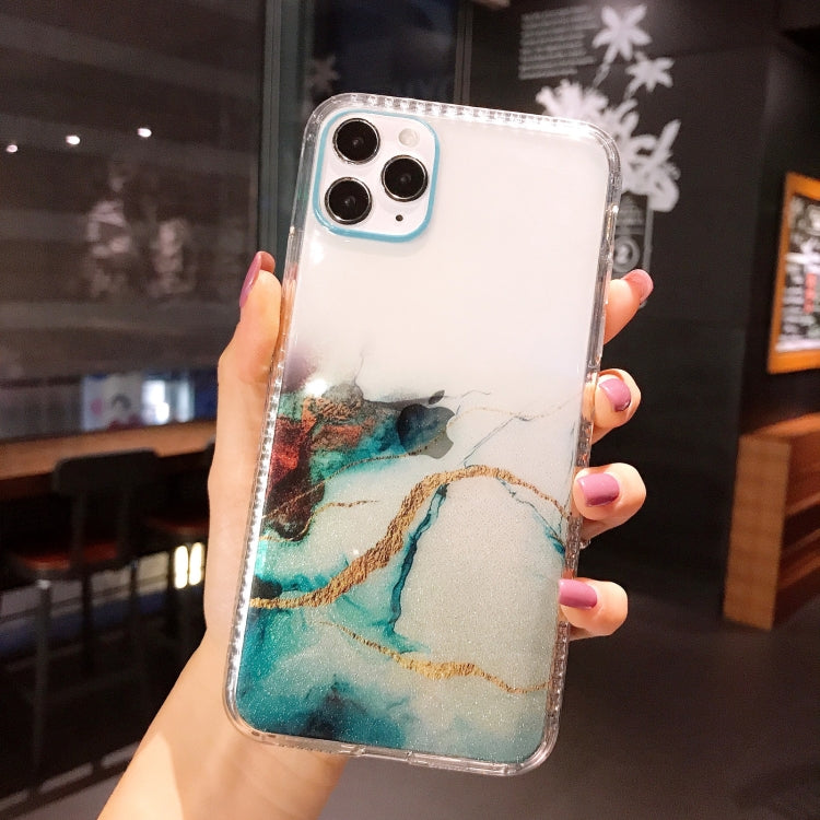 For iPhone 12 / 12 Pro IMD Dreamy Watercolor Pattern Shockproof TPU Protective Case