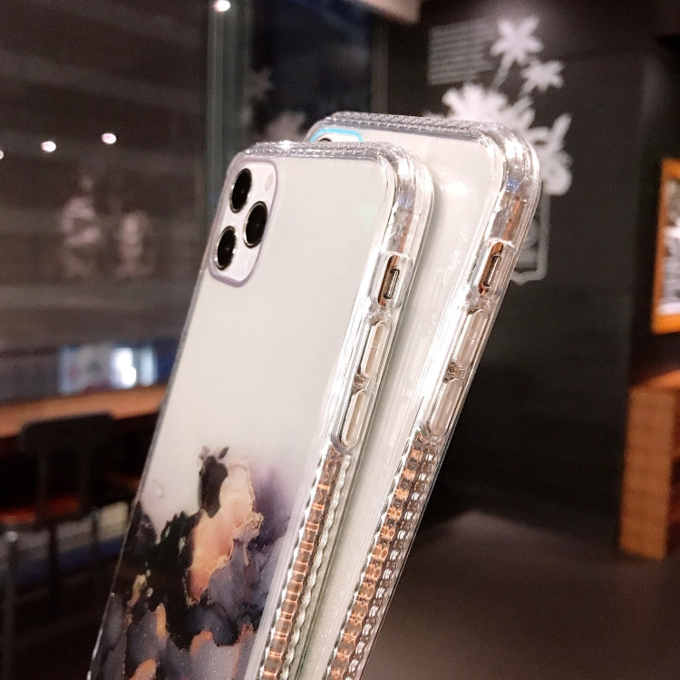 For iPhone 12 / 12 Pro IMD Dreamy Watercolor Pattern Shockproof TPU Protective Case