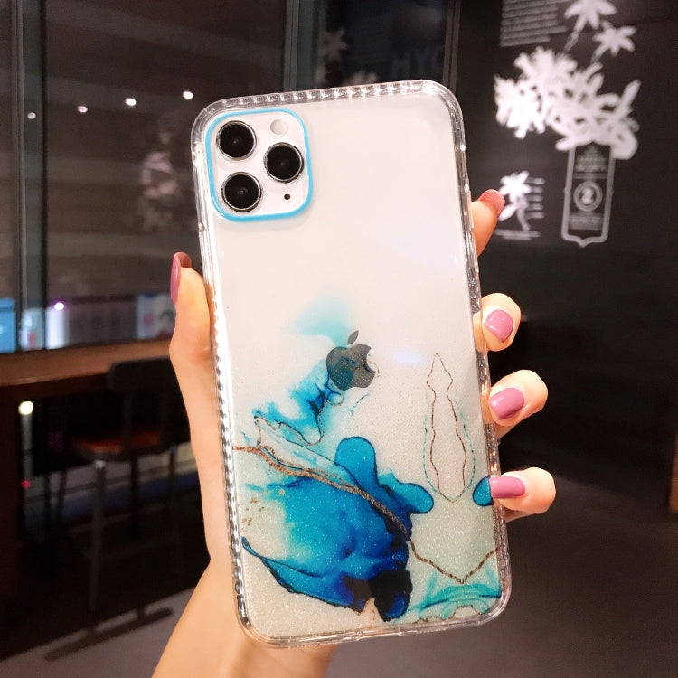 For iPhone 12 / 12 Pro IMD Dreamy Watercolor Pattern Shockproof TPU Protective Case