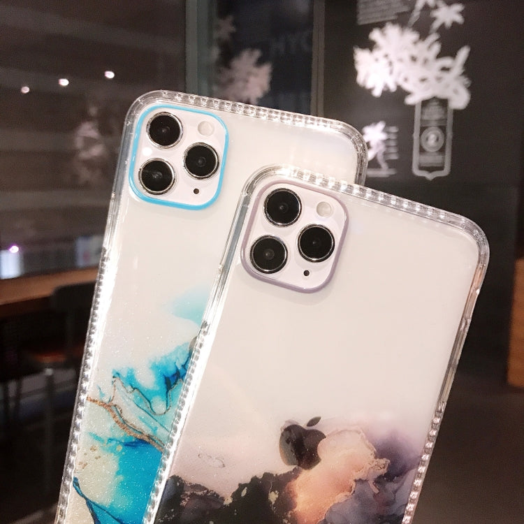 For iPhone 12 / 12 Pro IMD Dreamy Watercolor Pattern Shockproof TPU Protective Case