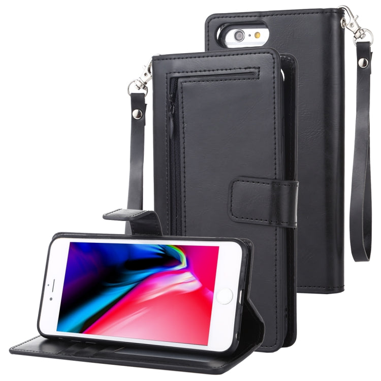 For iPhone 8 Plus MERCURY GOOSPERY DETACHABLE DIARY Detachable Horizontal Flip Leather Case with Holder & Card Slots & Zipper & Wallet