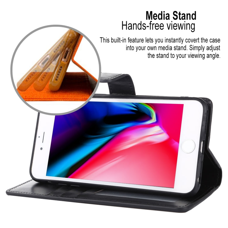 For iPhone 8 Plus MERCURY GOOSPERY DETACHABLE DIARY Detachable Horizontal Flip Leather Case with Holder & Card Slots & Zipper & Wallet