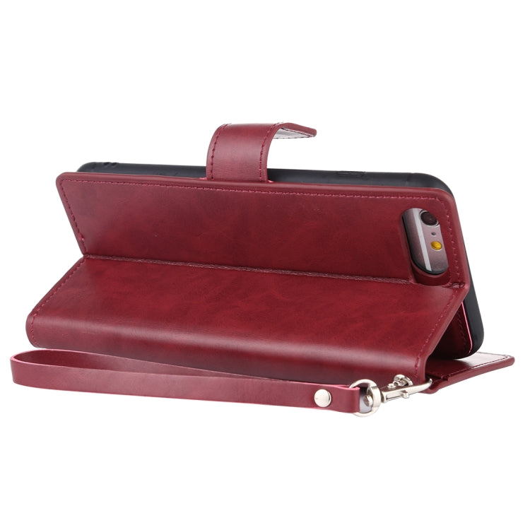 For iPhone 8 Plus MERCURY GOOSPERY DETACHABLE DIARY Detachable Horizontal Flip Leather Case with Holder & Card Slots & Zipper & Wallet