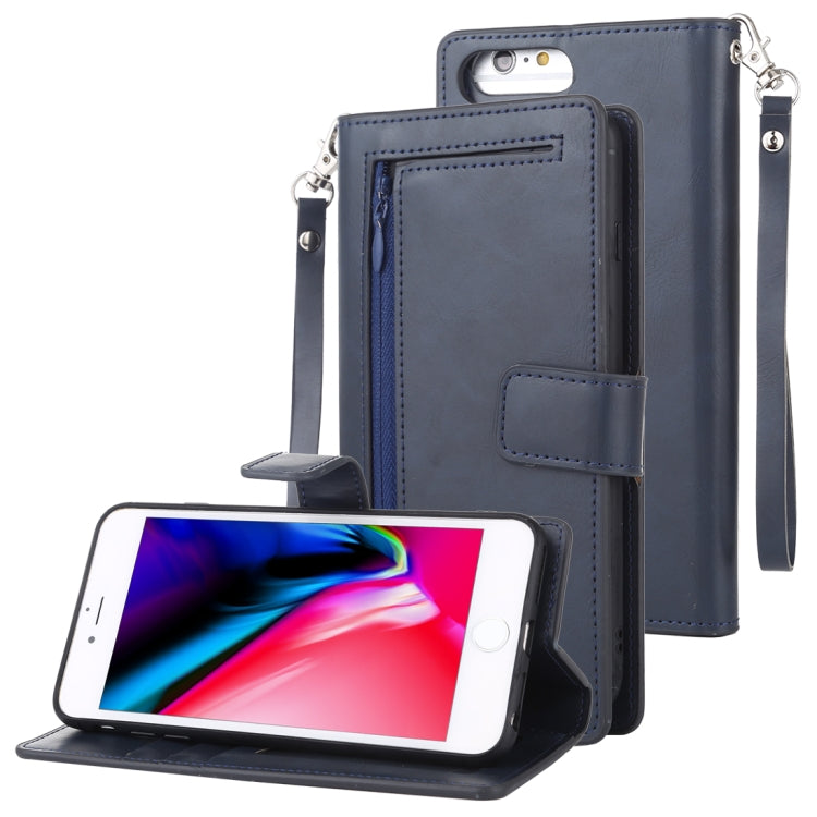 For iPhone 8 Plus MERCURY GOOSPERY DETACHABLE DIARY Detachable Horizontal Flip Leather Case with Holder & Card Slots & Zipper & Wallet