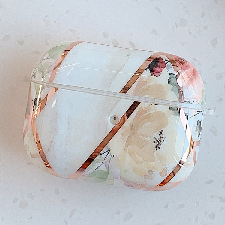 Stitching Flower Pattern Earphone Protective Case For AirPods Pro