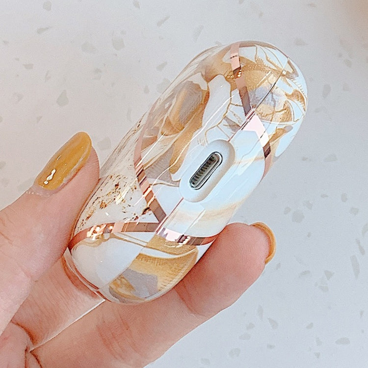 Stitching Flower Pattern Earphone Protective Case For AirPods Pro