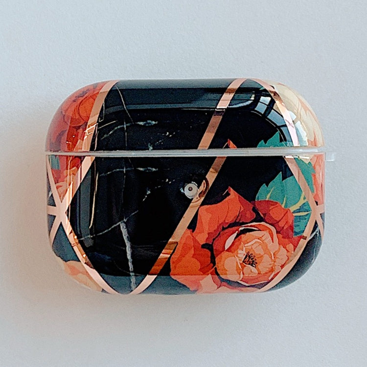 Stitching Flower Pattern Earphone Protective Case For AirPods Pro