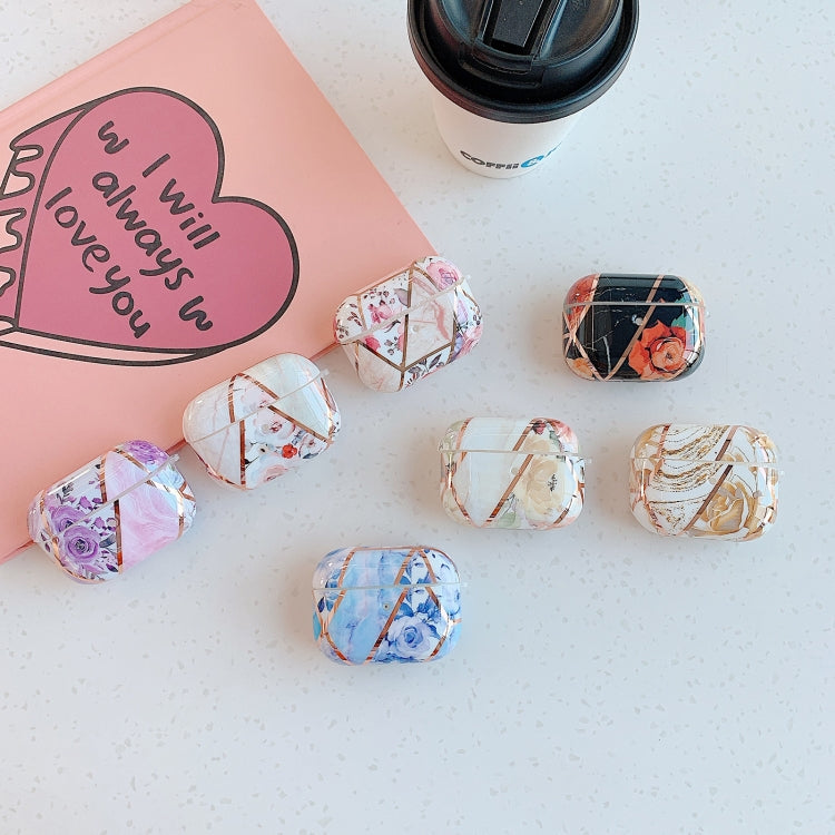 Stitching Flower Pattern Earphone Protective Case For AirPods Pro