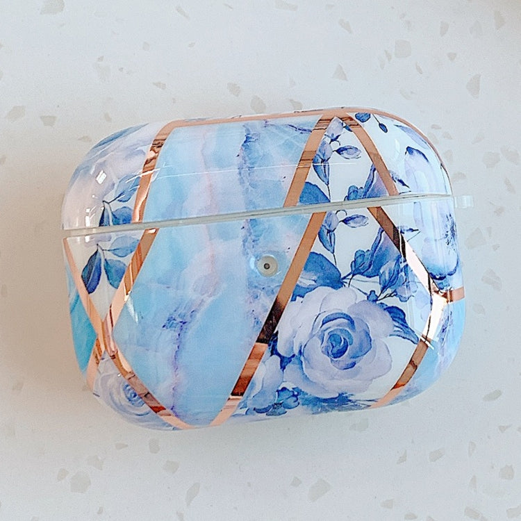 Stitching Flower Pattern Earphone Protective Case For AirPods Pro