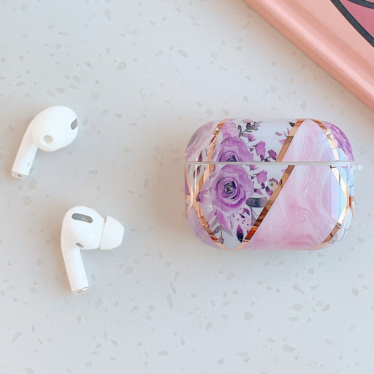 Stitching Flower Pattern Earphone Protective Case For AirPods Pro