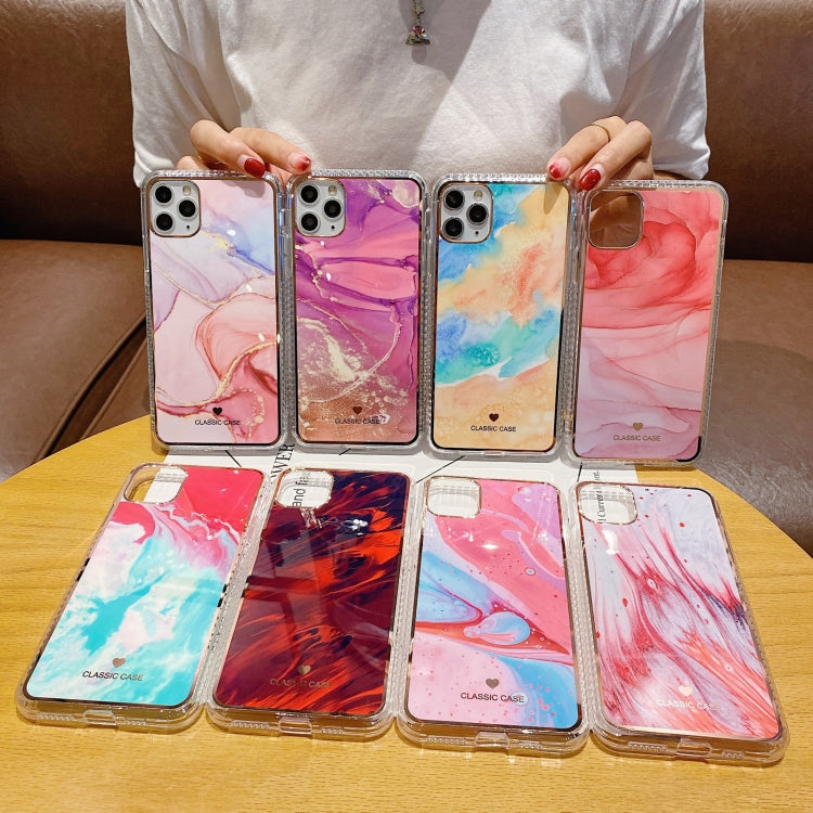 For iPhone 12 mini IMD Watercolor Rendering Pattern Shockproof TPU Protective Case