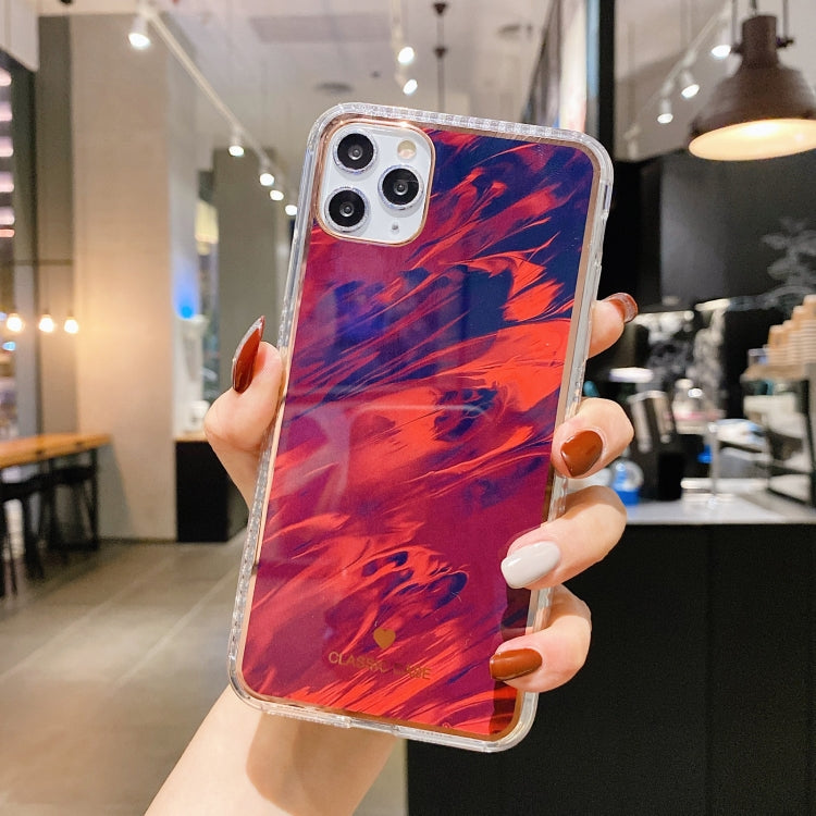For iPhone 12 / 12 Pro IMD Watercolor Rendering Pattern Shockproof TPU Protective Case