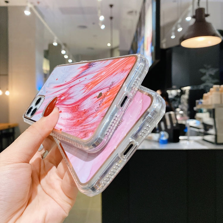 For iPhone 12 Pro Max IMD Watercolor Rendering Pattern Shockproof TPU Protective Case