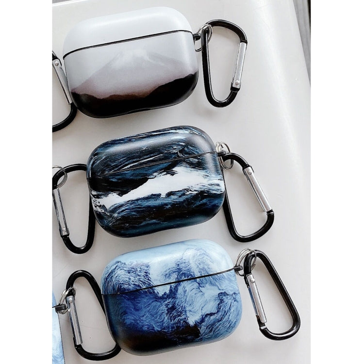 Cold Wind Style Waves Series Earphone Protective Case for AirPods Pro, with Hook