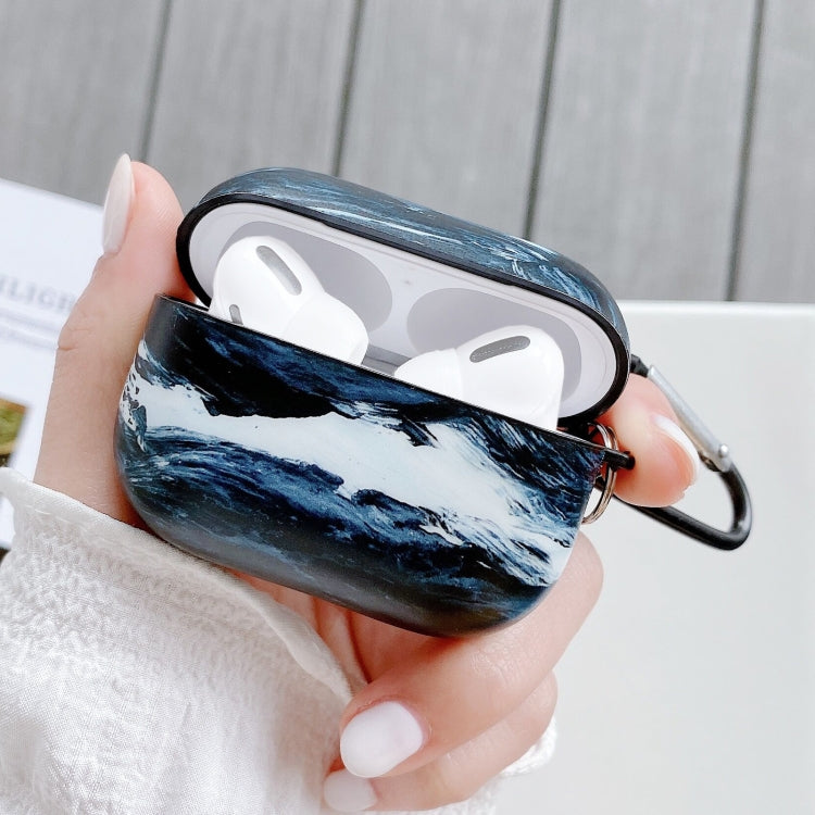 Cold Wind Style Waves Series Earphone Protective Case for AirPods Pro, with Hook
