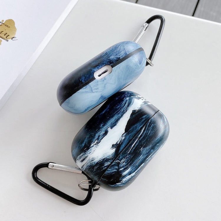 Cold Wind Style Waves Series Earphone Protective Case for AirPods Pro, with Hook