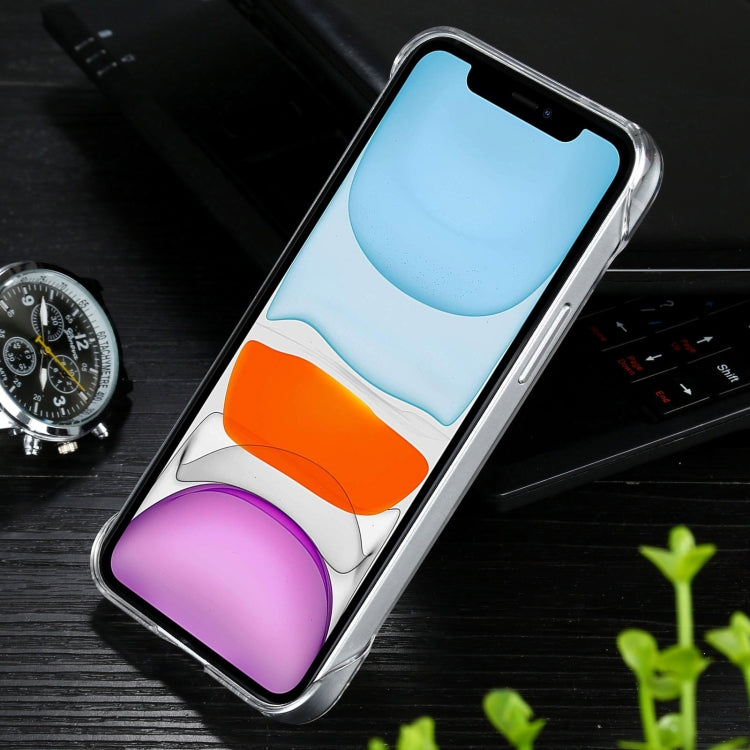 For iPhone 11 Non-frame Four-corner Shockproof Clear PC Case (Transparent)