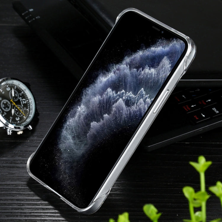 For iPhone 11 Pro Max Non-frame Four-corner Shockproof Clear PC Case (Transparent)