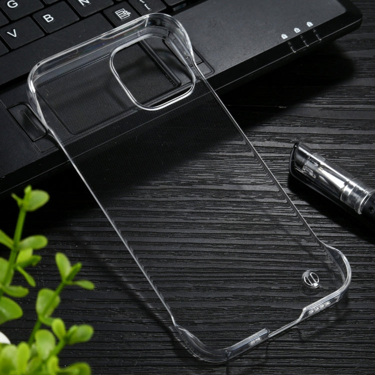 For iPhone 12 / 12 Pro Non-frame Four-corner Shockproof Clear PC Case(Transparent)