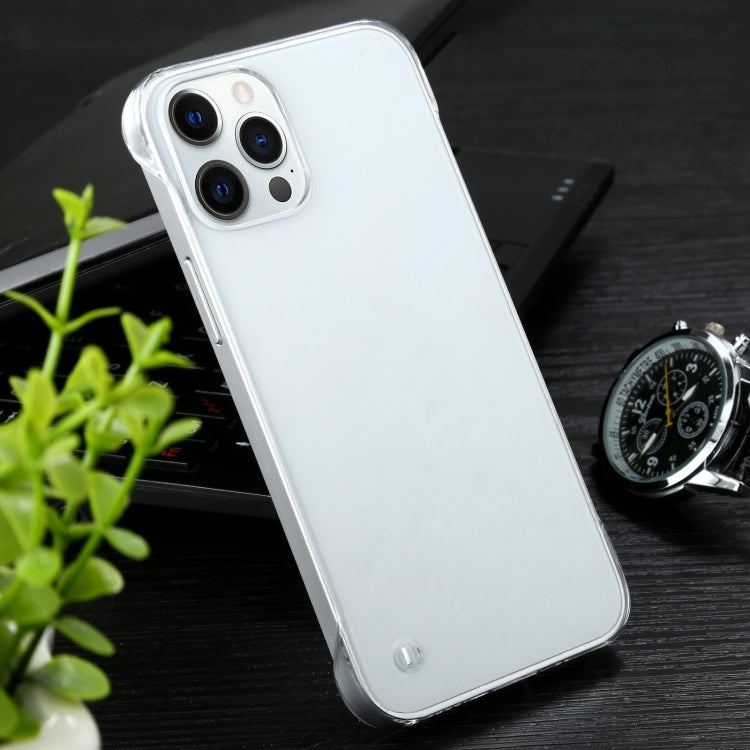 For iPhone 12 Pro Max Non-frame Four-corner Shockproof Clear PC Case(Transparent)